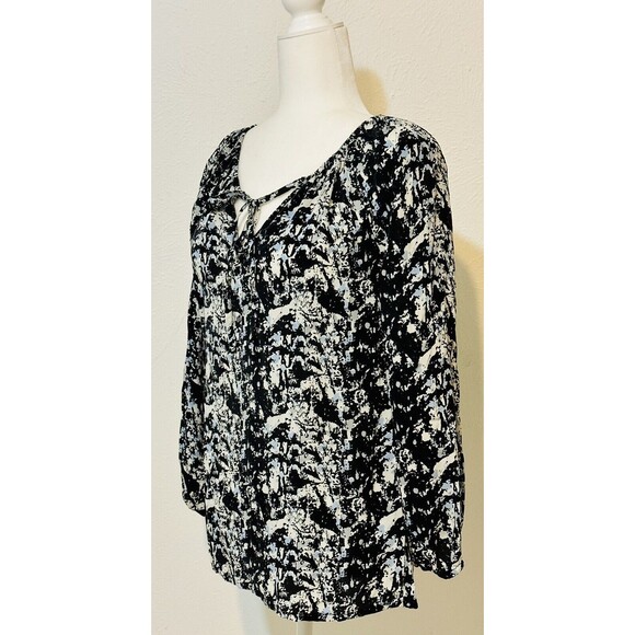 Anthropologie Size S Colorful Tolani Silk Blouse Boho Art to Wear Office - Picture 4 of 10